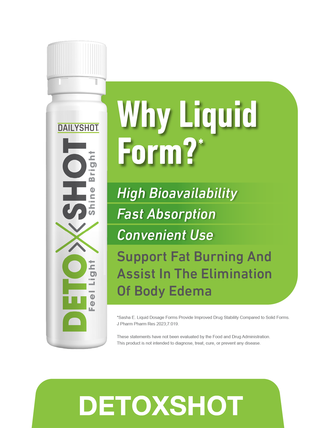Deto-X Shot — Marketing Information